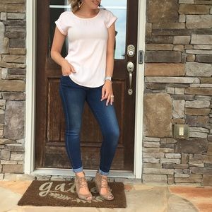 Express light pink gramercy top